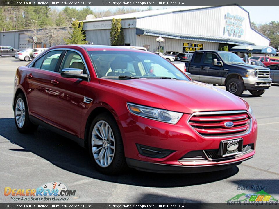 2018 Ford Taurus Limited Burgundy Velvet / Dune Photo #7