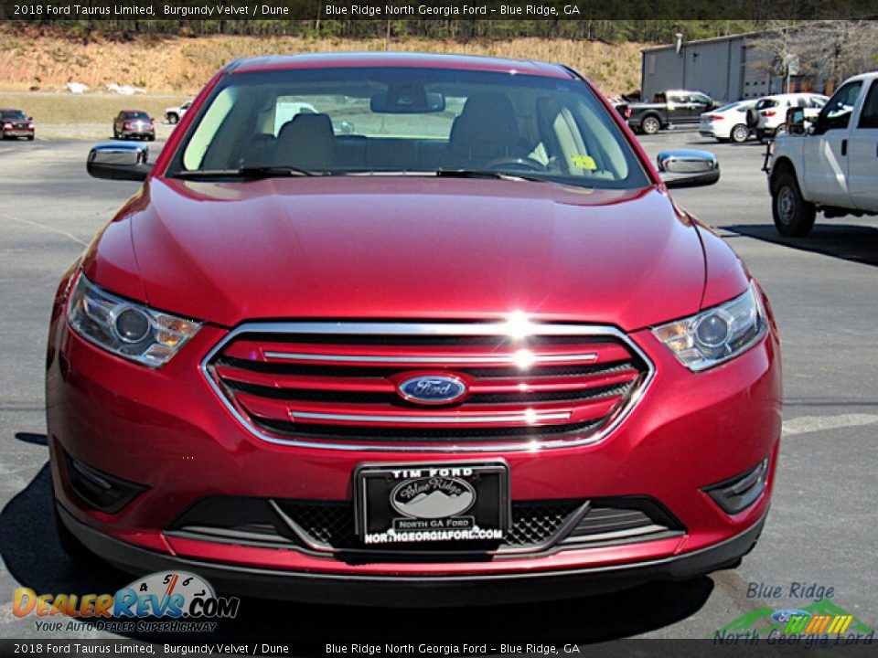 2018 Ford Taurus Limited Burgundy Velvet / Dune Photo #8