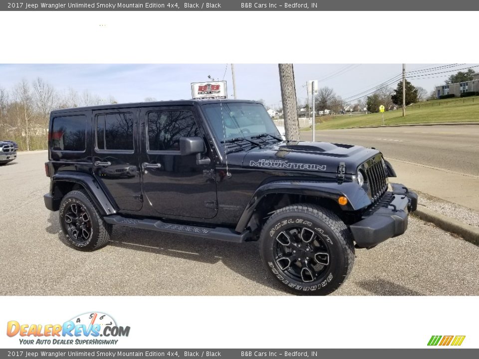 2017 Jeep Wrangler Unlimited Smoky Mountain Edition 4x4 Black / Black Photo #1