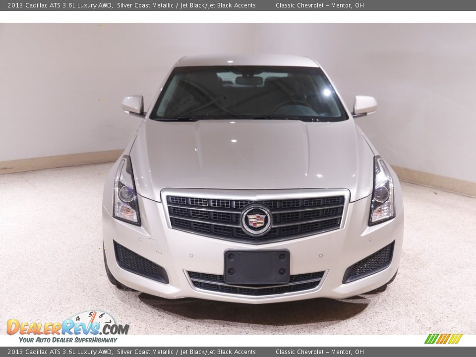 2013 Cadillac ATS 3.6L Luxury AWD Silver Coast Metallic / Jet Black/Jet Black Accents Photo #2