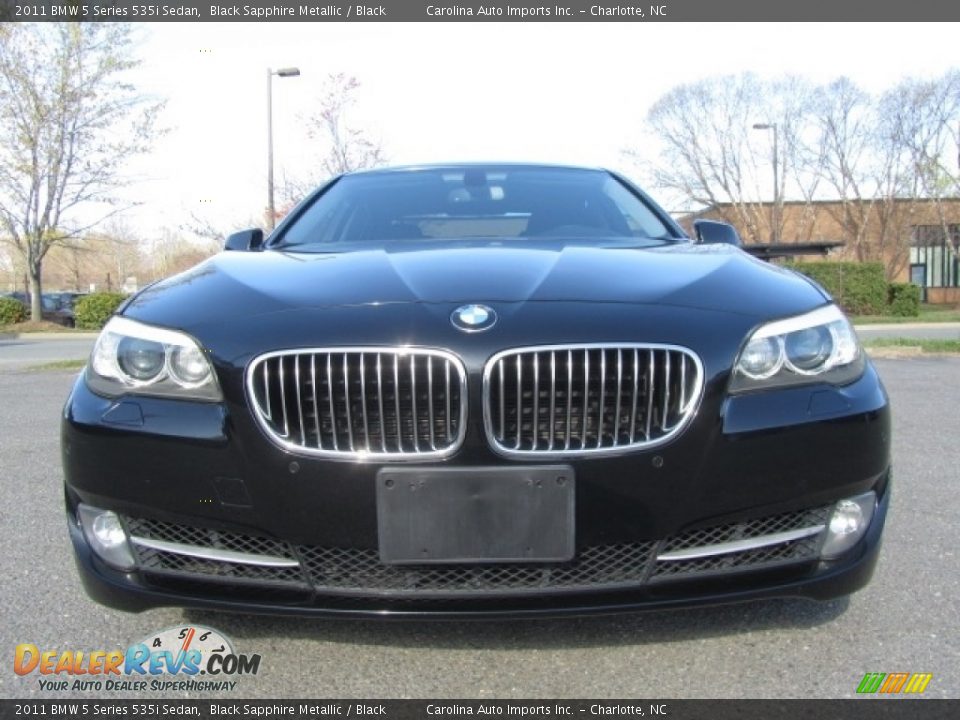 2011 BMW 5 Series 535i Sedan Black Sapphire Metallic / Black Photo #4