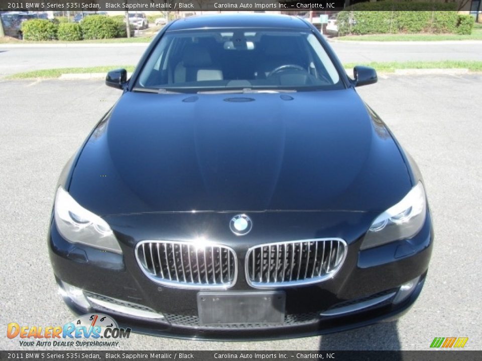2011 BMW 5 Series 535i Sedan Black Sapphire Metallic / Black Photo #5