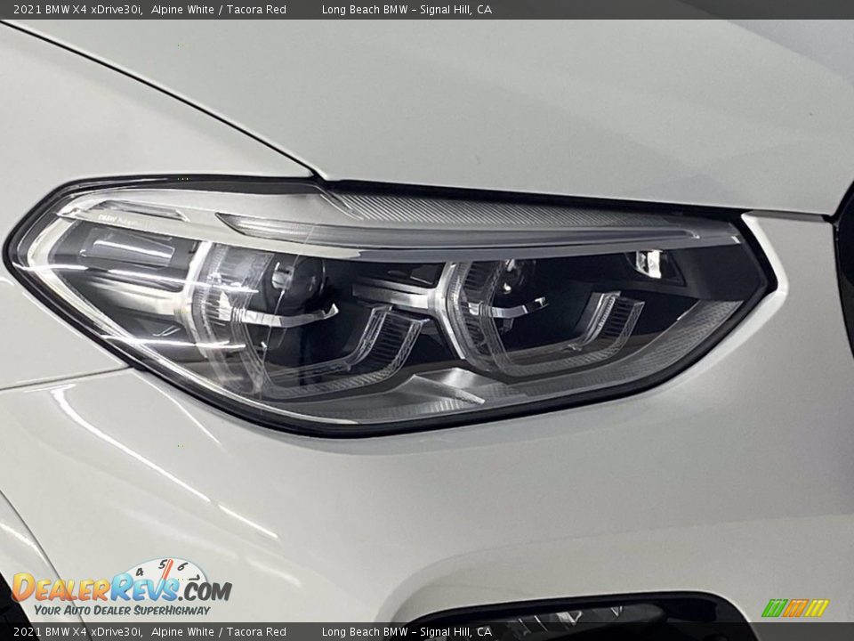 2021 BMW X4 xDrive30i Alpine White / Tacora Red Photo #6