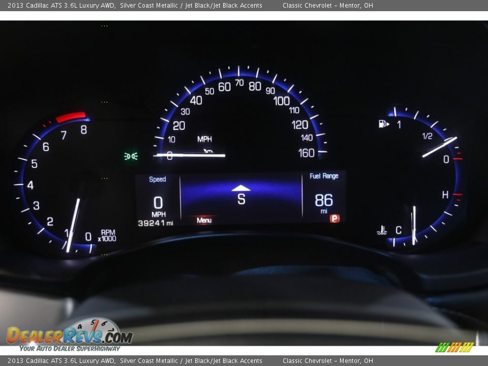 2013 Cadillac ATS 3.6L Luxury AWD Gauges Photo #8