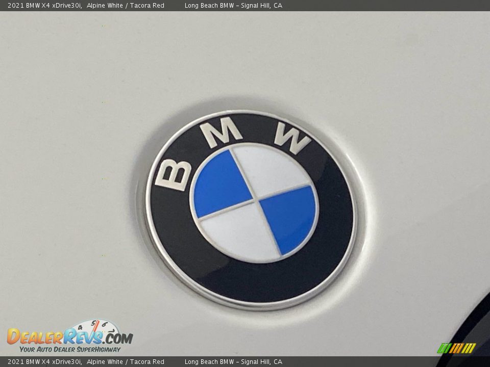 2021 BMW X4 xDrive30i Alpine White / Tacora Red Photo #7