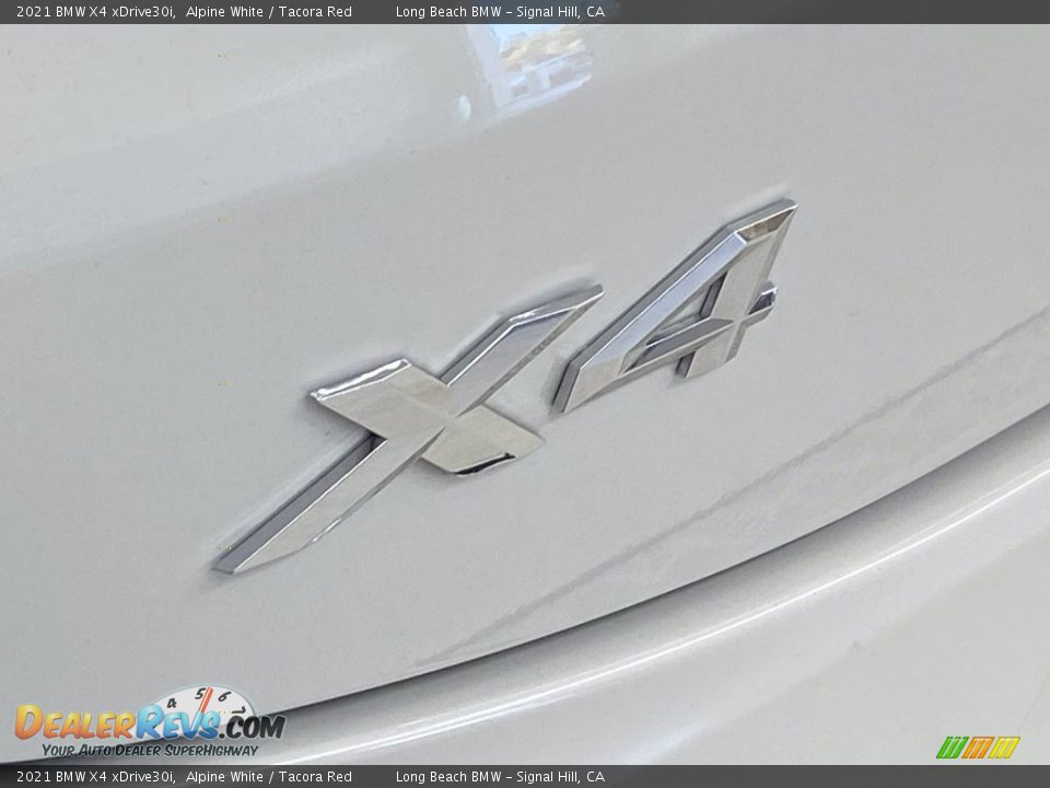 2021 BMW X4 xDrive30i Alpine White / Tacora Red Photo #10