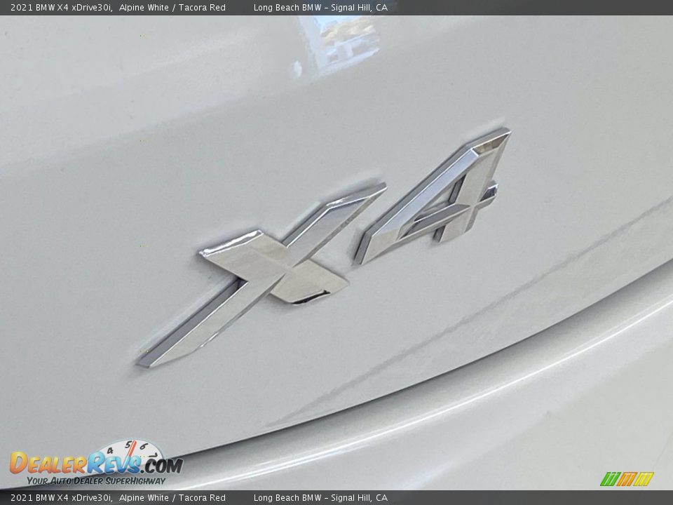 2021 BMW X4 xDrive30i Alpine White / Tacora Red Photo #10