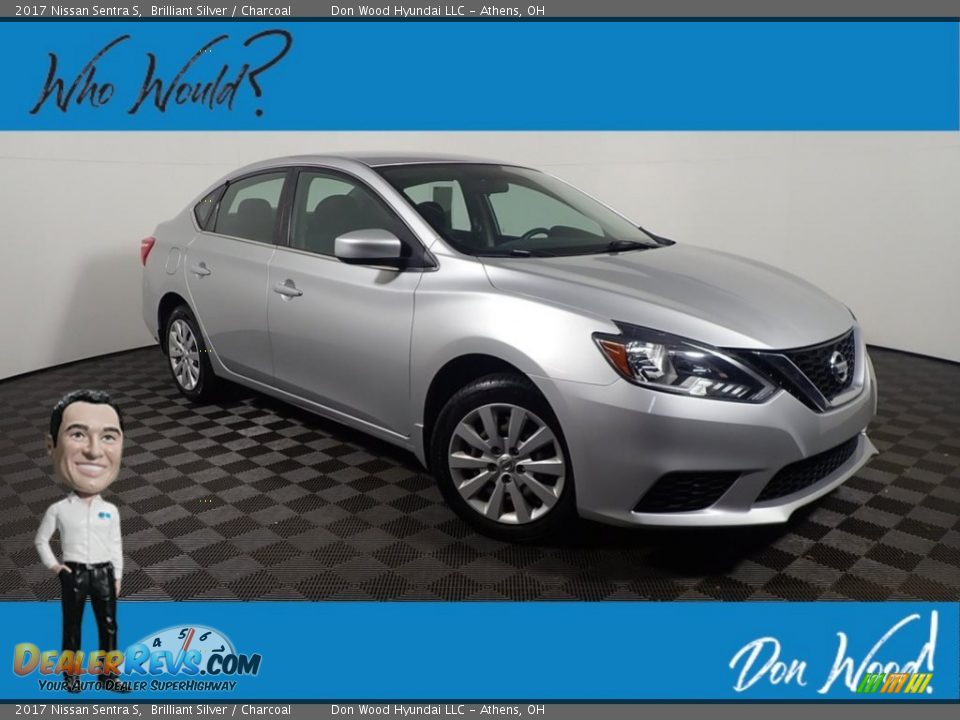 2017 Nissan Sentra S Brilliant Silver / Charcoal Photo #1