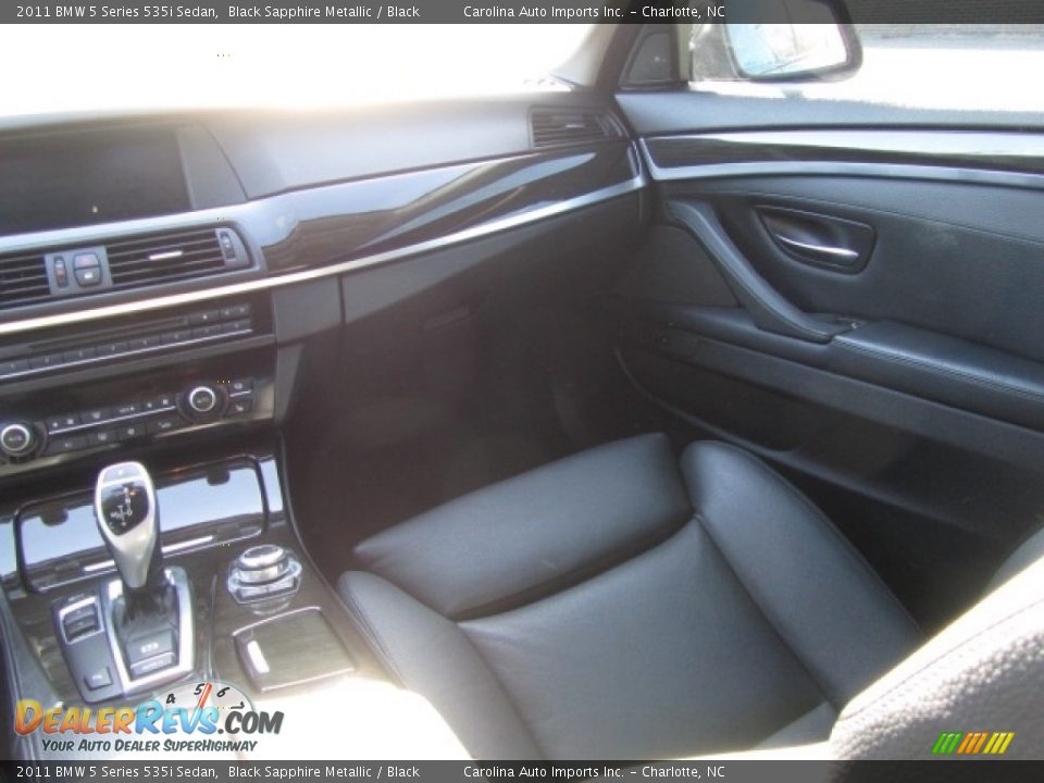 2011 BMW 5 Series 535i Sedan Black Sapphire Metallic / Black Photo #14