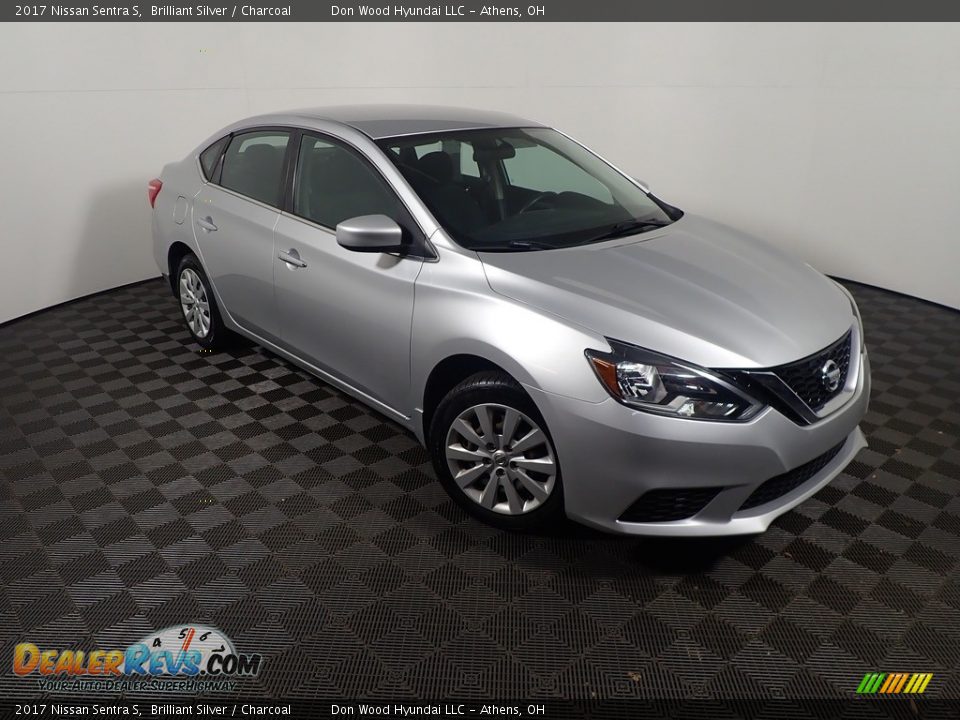 2017 Nissan Sentra S Brilliant Silver / Charcoal Photo #3