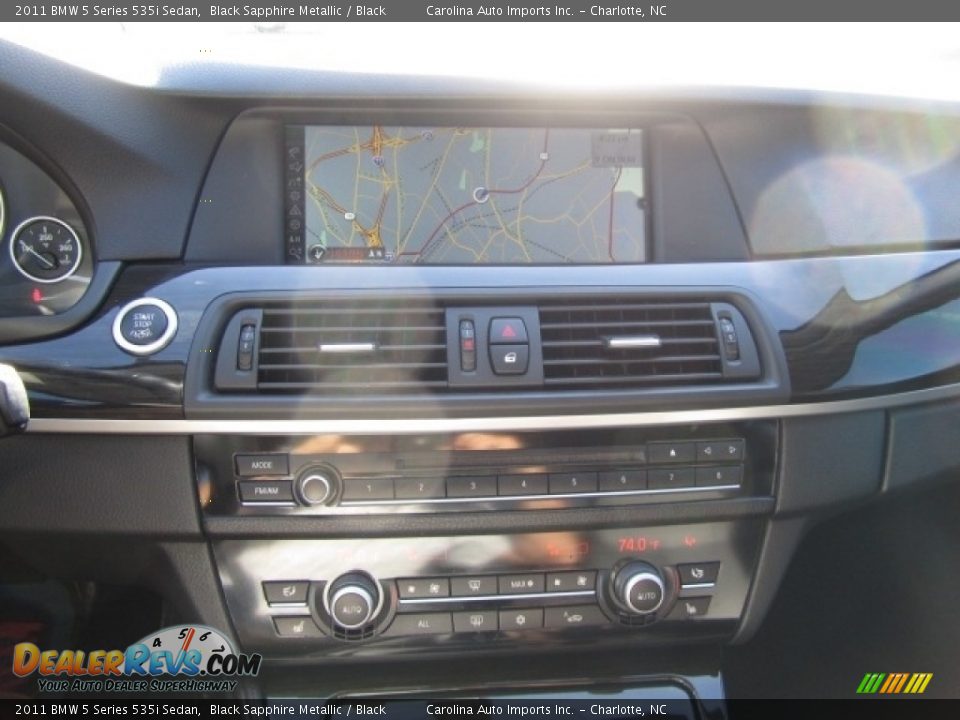 2011 BMW 5 Series 535i Sedan Black Sapphire Metallic / Black Photo #16