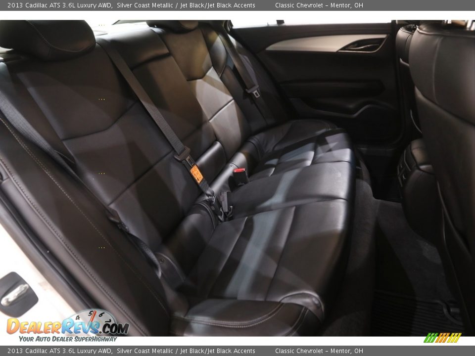 2013 Cadillac ATS 3.6L Luxury AWD Silver Coast Metallic / Jet Black/Jet Black Accents Photo #17