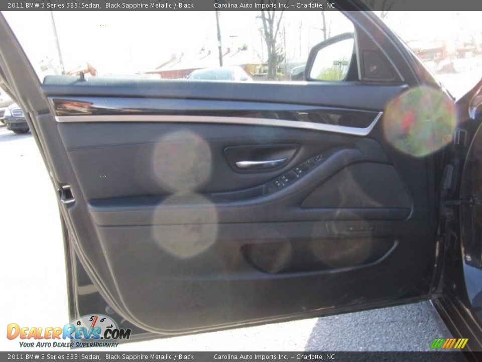 2011 BMW 5 Series 535i Sedan Black Sapphire Metallic / Black Photo #19