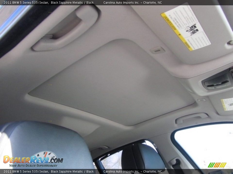 2011 BMW 5 Series 535i Sedan Black Sapphire Metallic / Black Photo #23