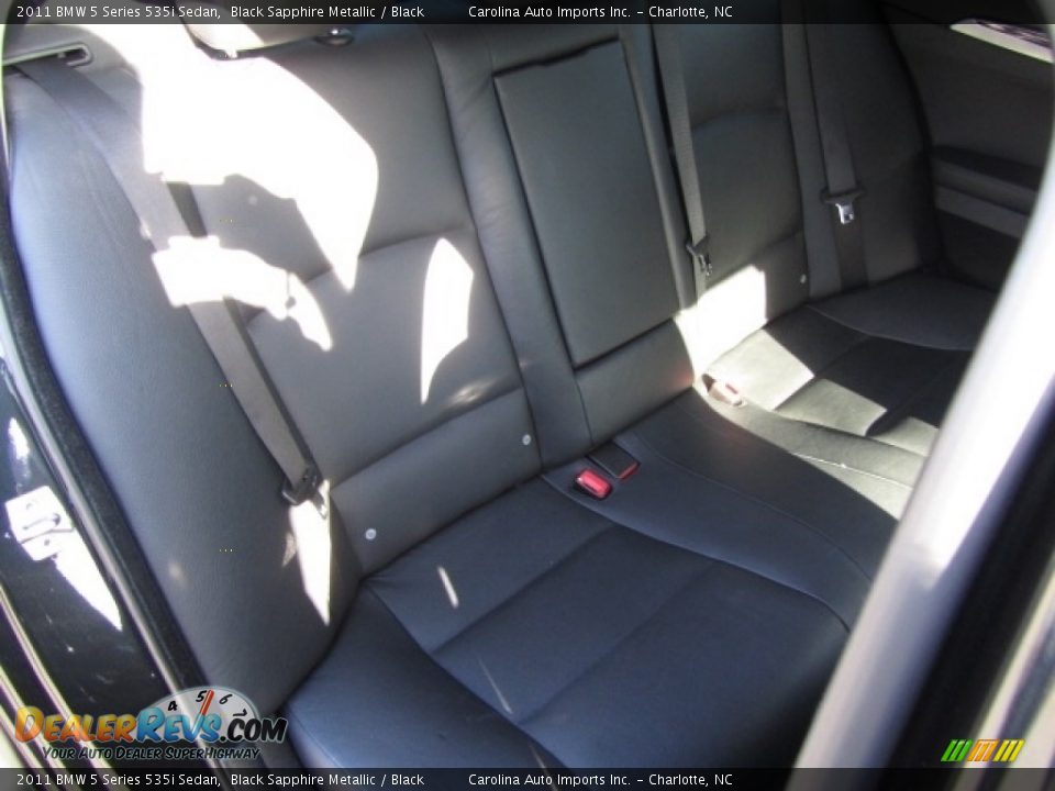 2011 BMW 5 Series 535i Sedan Black Sapphire Metallic / Black Photo #24