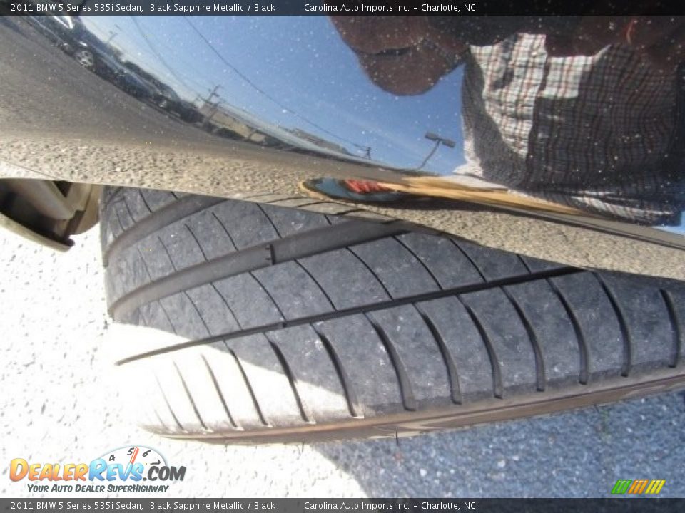 2011 BMW 5 Series 535i Sedan Black Sapphire Metallic / Black Photo #27