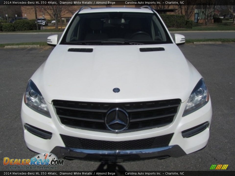2014 Mercedes-Benz ML 350 4Matic Diamond White Metallic / Almond Beige Photo #5