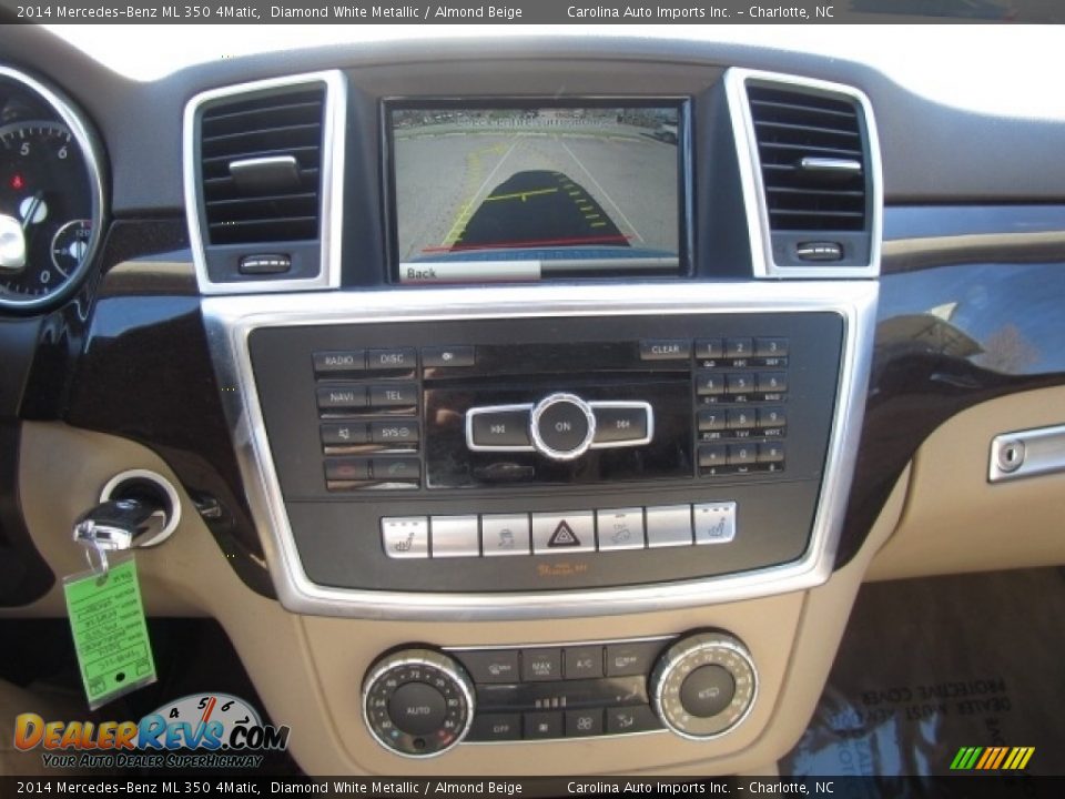 2014 Mercedes-Benz ML 350 4Matic Diamond White Metallic / Almond Beige Photo #16