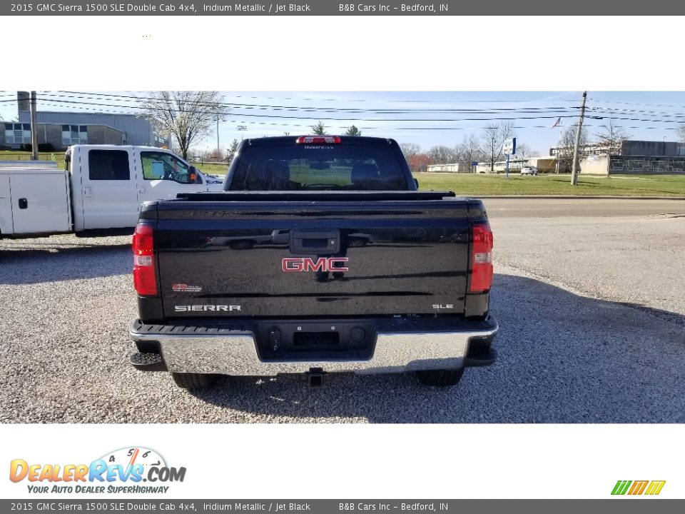 2015 GMC Sierra 1500 SLE Double Cab 4x4 Iridium Metallic / Jet Black Photo #4