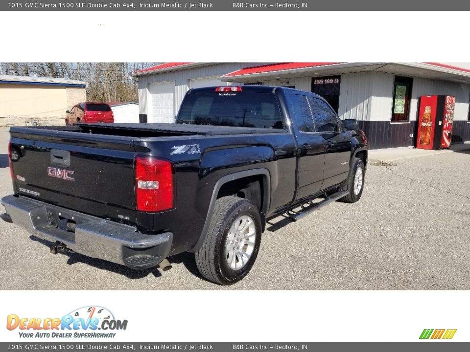 2015 GMC Sierra 1500 SLE Double Cab 4x4 Iridium Metallic / Jet Black Photo #5