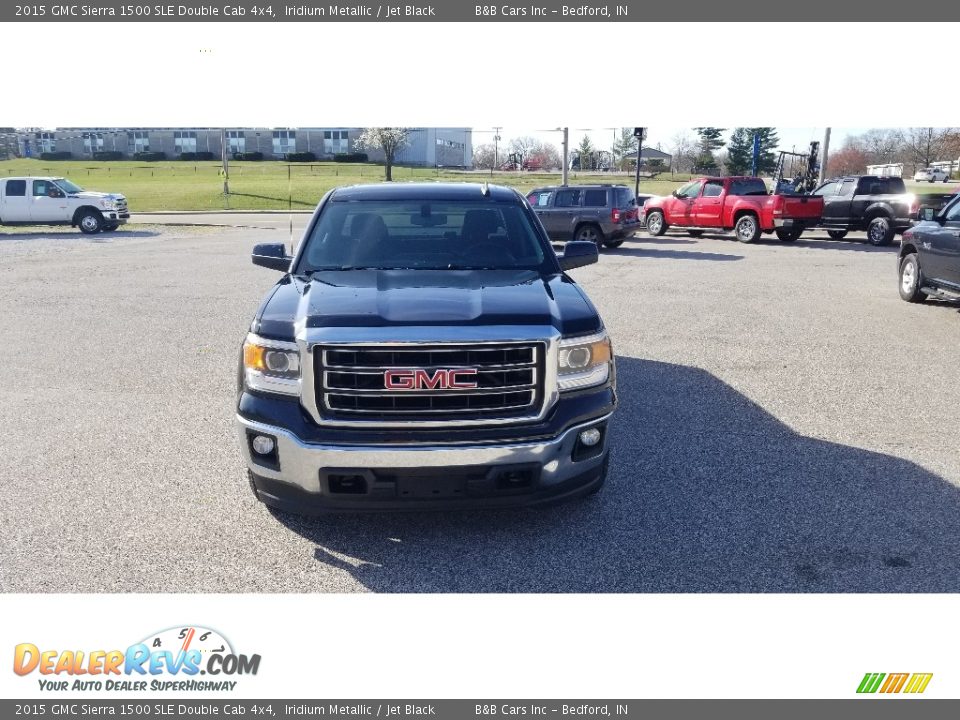 2015 GMC Sierra 1500 SLE Double Cab 4x4 Iridium Metallic / Jet Black Photo #10