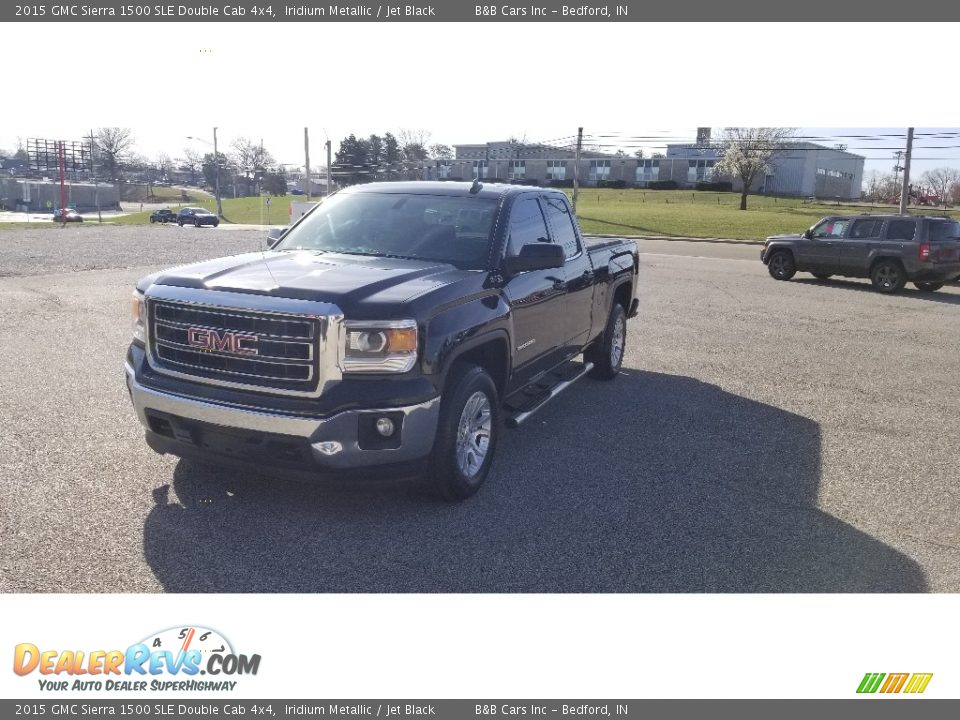 2015 GMC Sierra 1500 SLE Double Cab 4x4 Iridium Metallic / Jet Black Photo #11