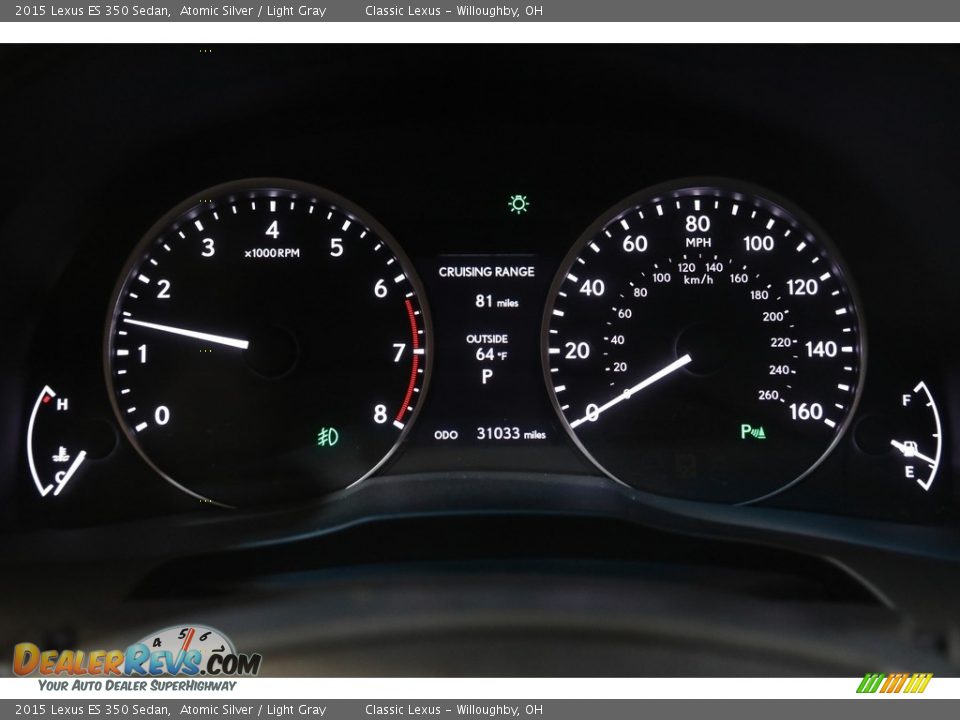 2015 Lexus ES 350 Sedan Gauges Photo #8