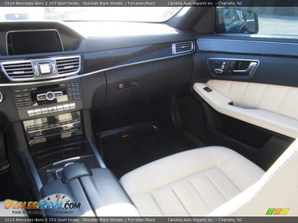 2014 Mercedes-Benz E 350 Sport Sedan Obsidian Black Metallic / Porcelain/Black Photo #14