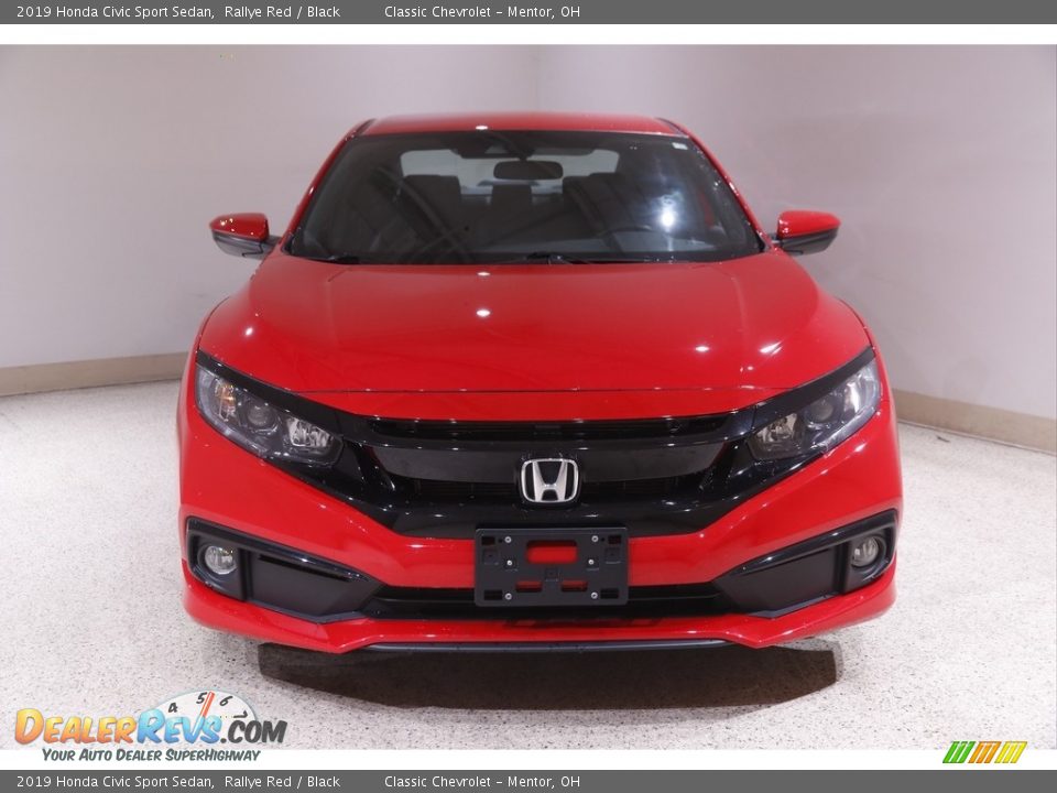 2019 Honda Civic Sport Sedan Rallye Red / Black Photo #2