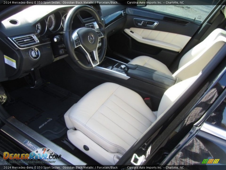 2014 Mercedes-Benz E 350 Sport Sedan Obsidian Black Metallic / Porcelain/Black Photo #17