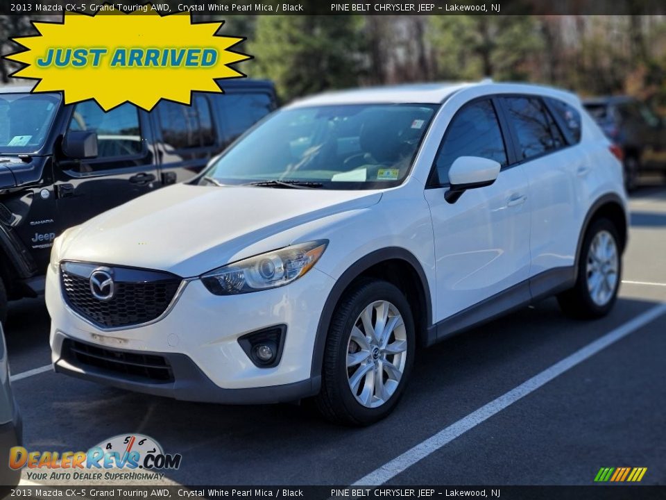 2013 Mazda CX-5 Grand Touring AWD Crystal White Pearl Mica / Black Photo #1