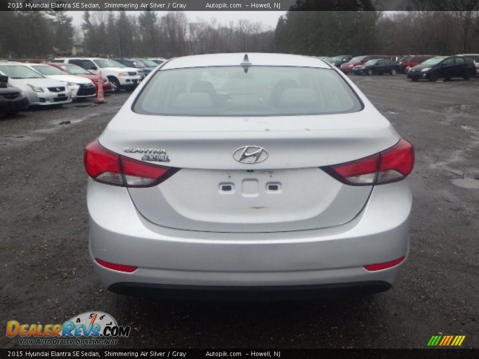 2015 Hyundai Elantra SE Sedan Shimmering Air Silver / Gray Photo #5