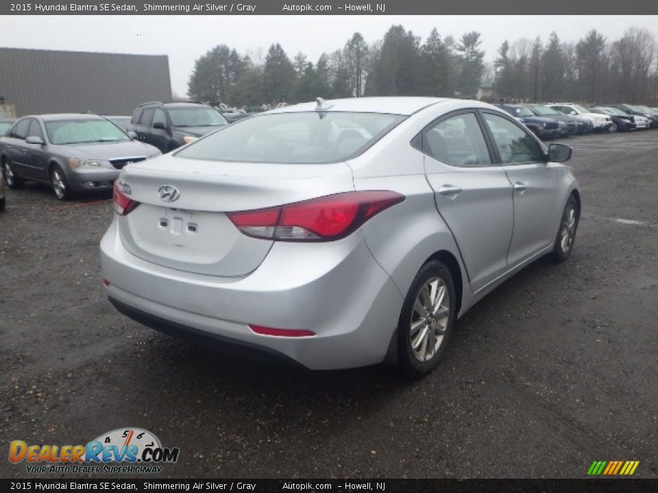 2015 Hyundai Elantra SE Sedan Shimmering Air Silver / Gray Photo #6