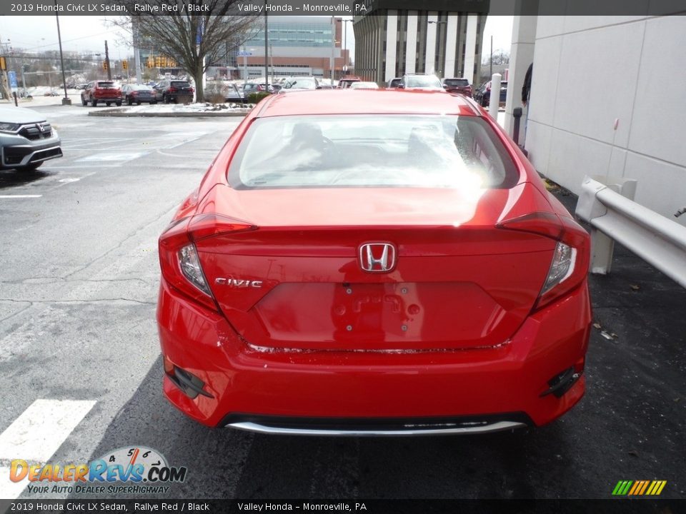 2019 Honda Civic LX Sedan Rallye Red / Black Photo #8