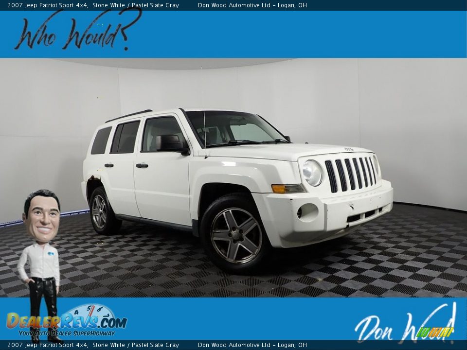 2007 Jeep Patriot Sport 4x4 Stone White / Pastel Slate Gray Photo #1
