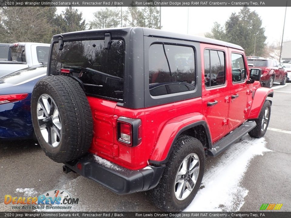 2020 Jeep Wrangler Unlimited Sahara 4x4 Firecracker Red / Black Photo #3