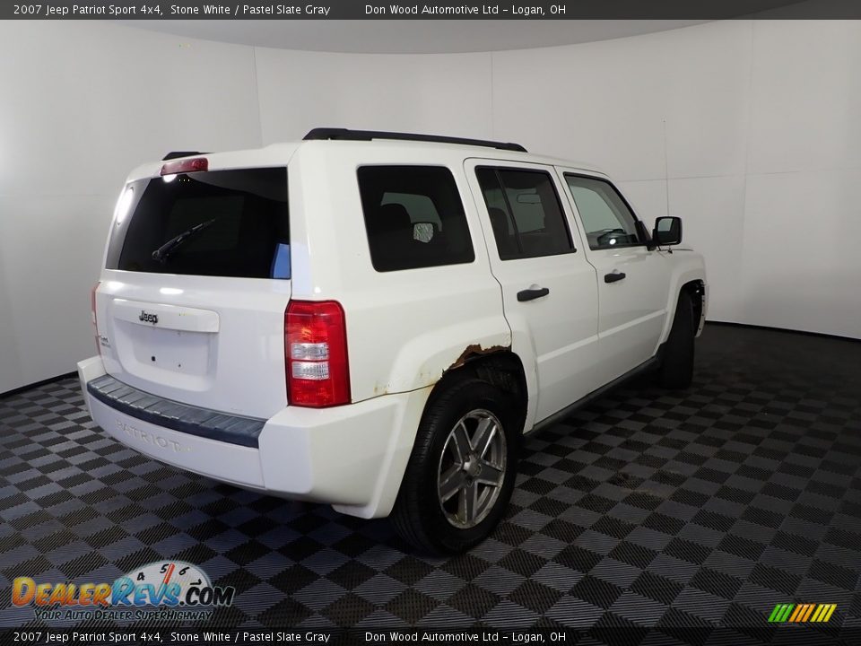 2007 Jeep Patriot Sport 4x4 Stone White / Pastel Slate Gray Photo #6