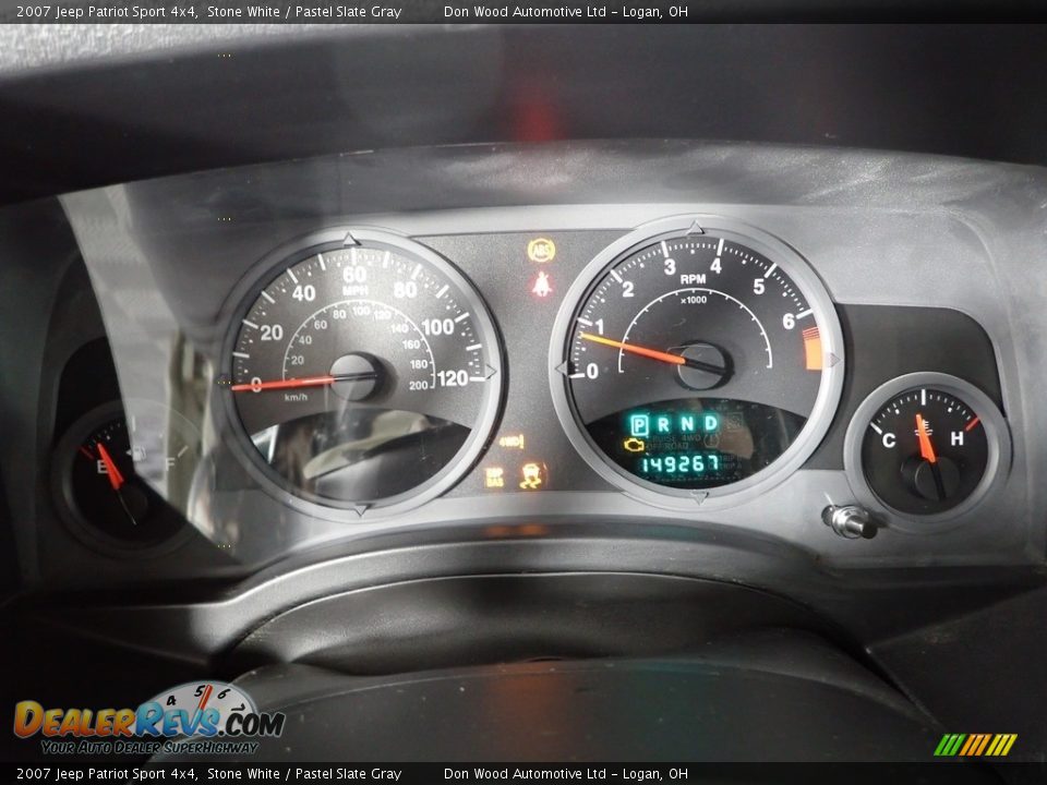 2007 Jeep Patriot Sport 4x4 Stone White / Pastel Slate Gray Photo #12