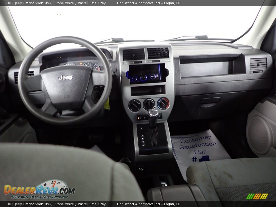 2007 Jeep Patriot Sport 4x4 Stone White / Pastel Slate Gray Photo #19