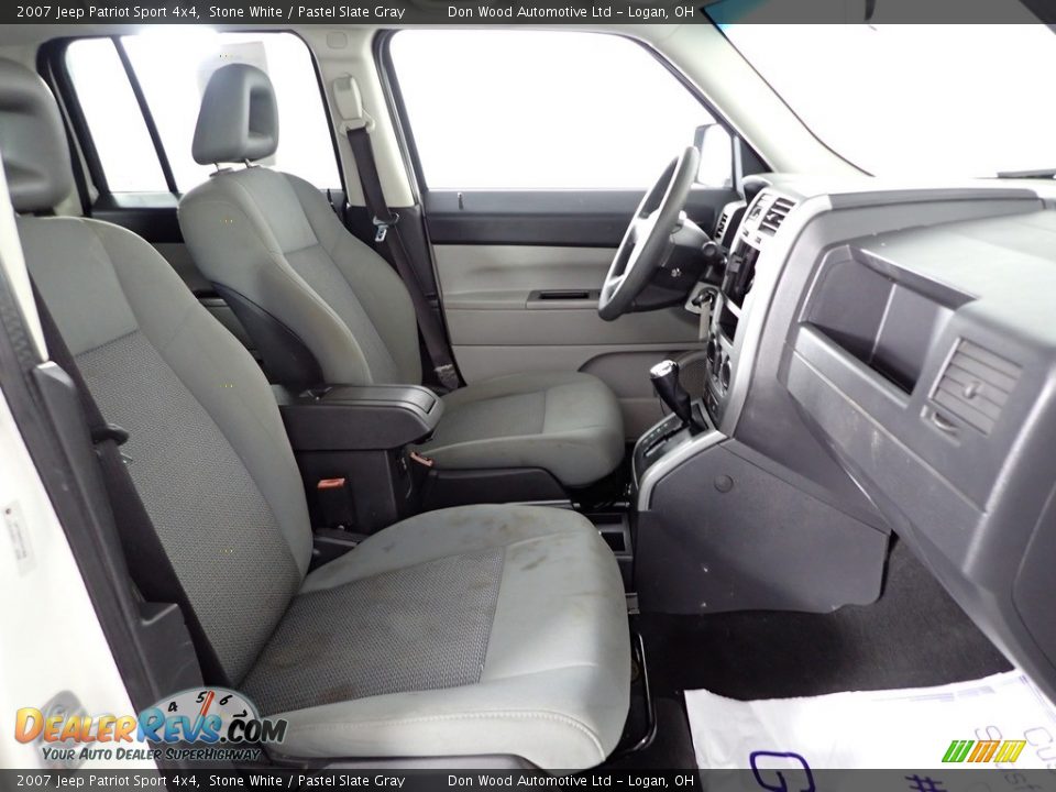 2007 Jeep Patriot Sport 4x4 Stone White / Pastel Slate Gray Photo #23