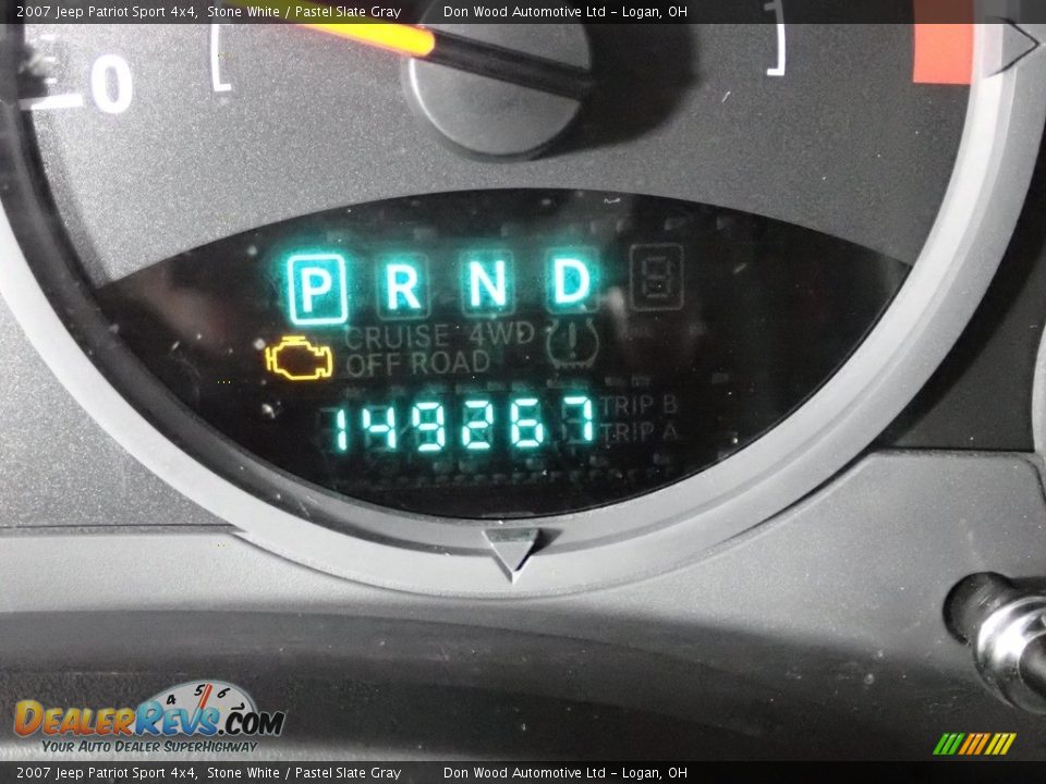 2007 Jeep Patriot Sport 4x4 Stone White / Pastel Slate Gray Photo #26