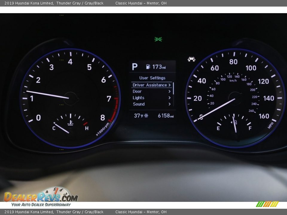 2019 Hyundai Kona Limited Thunder Gray / Gray/Black Photo #8