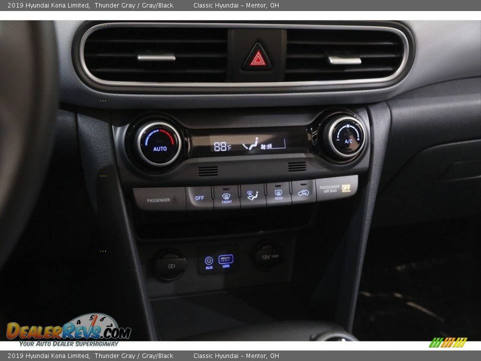2019 Hyundai Kona Limited Thunder Gray / Gray/Black Photo #12