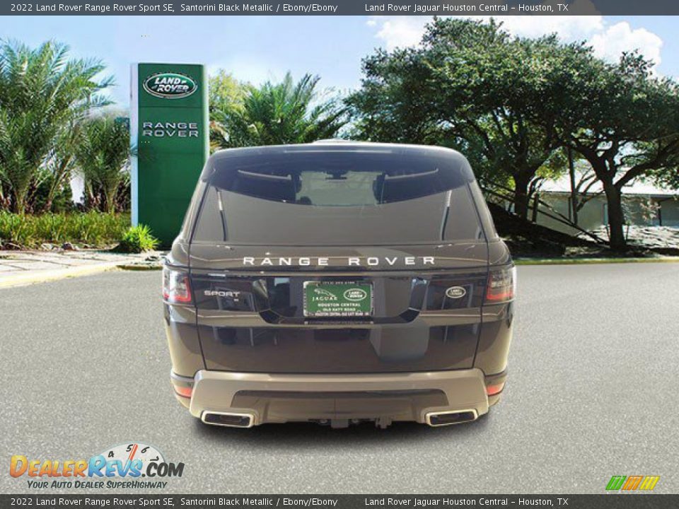 2022 Land Rover Range Rover Sport SE Santorini Black Metallic / Ebony/Ebony Photo #6