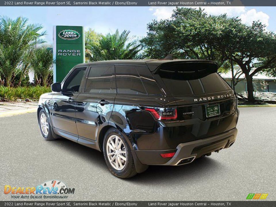 2022 Land Rover Range Rover Sport SE Santorini Black Metallic / Ebony/Ebony Photo #9