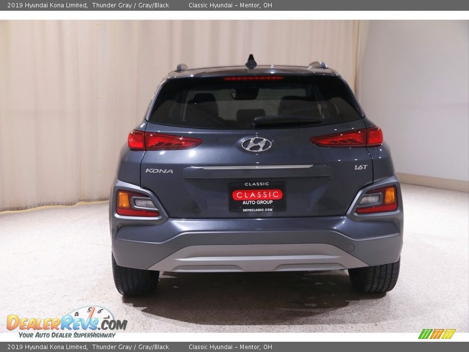 2019 Hyundai Kona Limited Thunder Gray / Gray/Black Photo #17