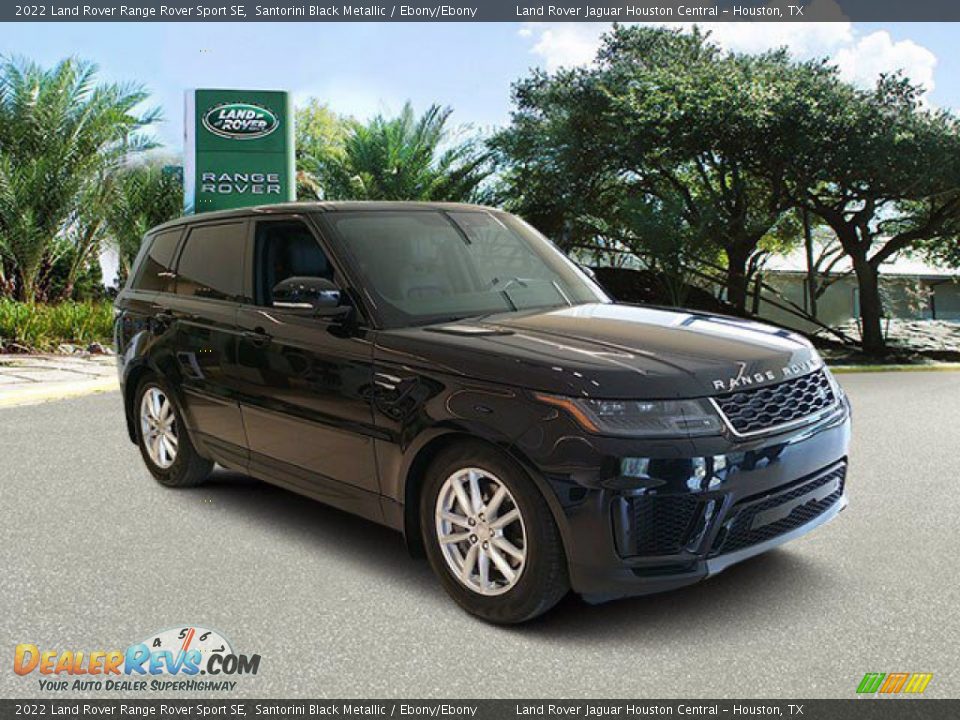 2022 Land Rover Range Rover Sport SE Santorini Black Metallic / Ebony/Ebony Photo #10