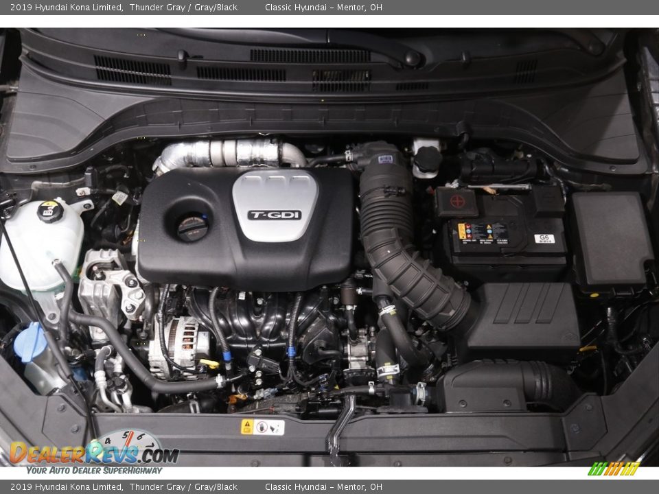 2019 Hyundai Kona Limited Thunder Gray / Gray/Black Photo #18