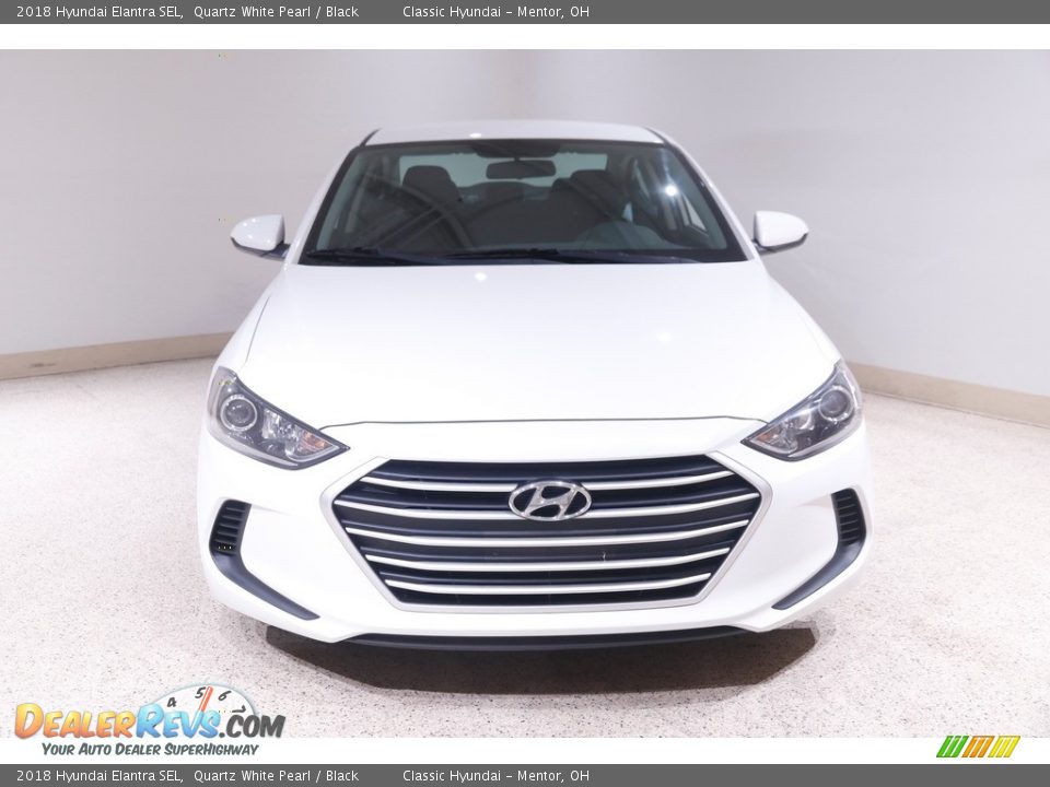 2018 Hyundai Elantra SEL Quartz White Pearl / Black Photo #2