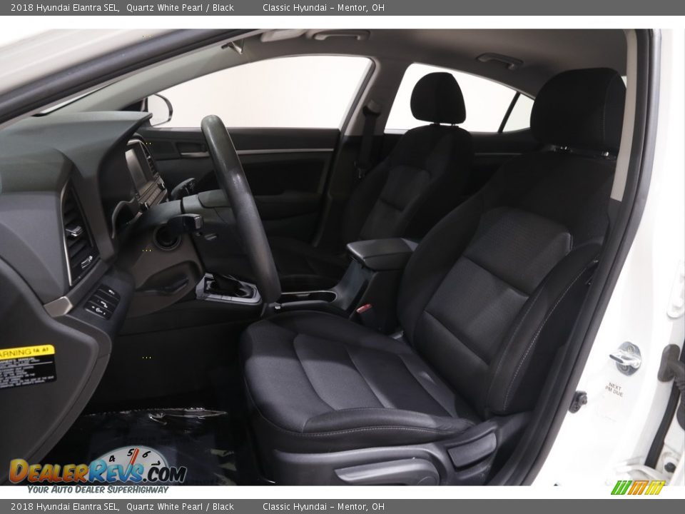 2018 Hyundai Elantra SEL Quartz White Pearl / Black Photo #5